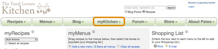 mykitchen top nav