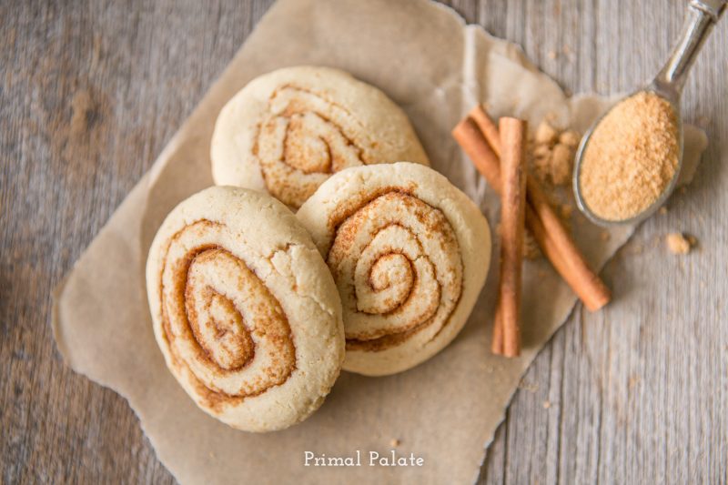 paleo cinnamon swirl cookies - primal palate -2