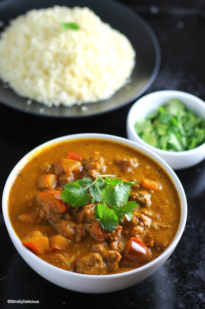 Slow Cooker Squash &amp; Ground Beef Curry - Primal Palate ...