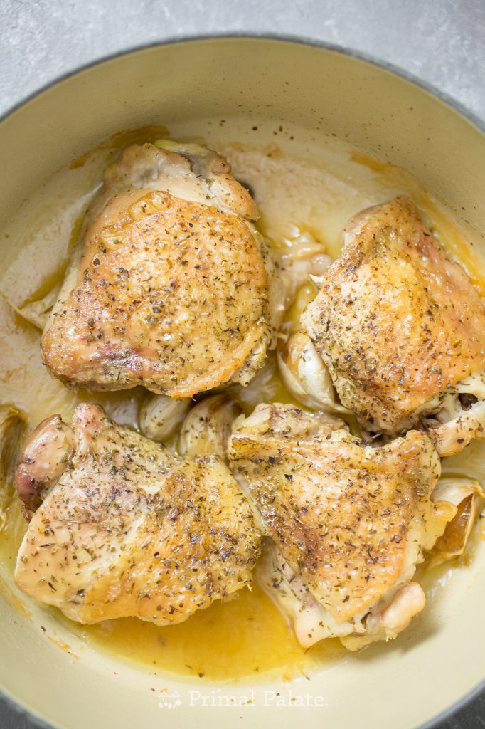 “Super Gyro” Roasted Chicken Thighs (AIP) Primal Palate Paleo Recipes