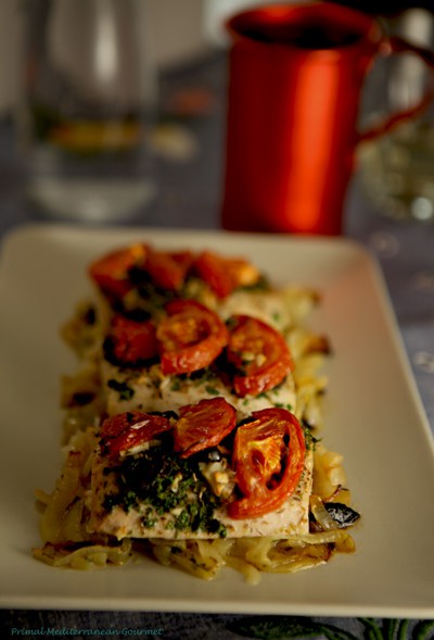 Baked Mediterranean Mahi-mahi - Primal Palate | Paleo Recipes