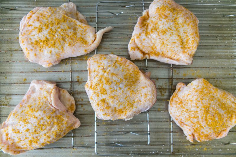 Curry Baked Chicken Thighs with Masala Rice - Primal Palate | Paleo Recipes
