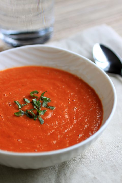 Secret Ingredient Healthy Tomato Basil Soup – A Simple Palate