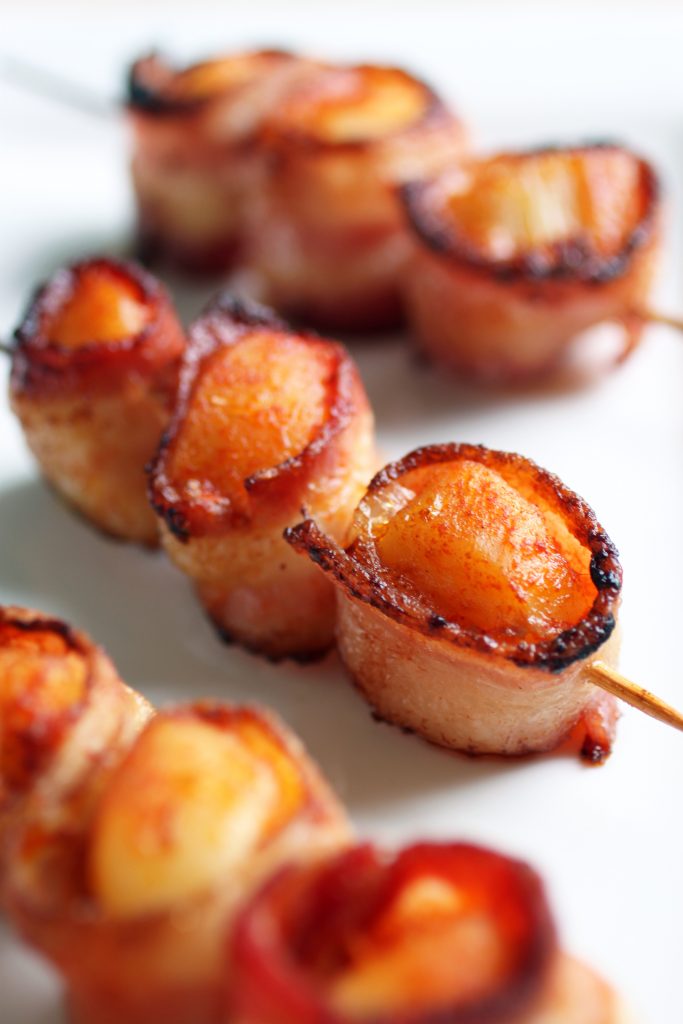 Bacon wrapped scallops