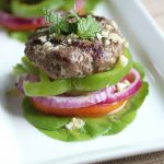 Mint lamb burgers