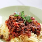 paleo pasta with meat sauce