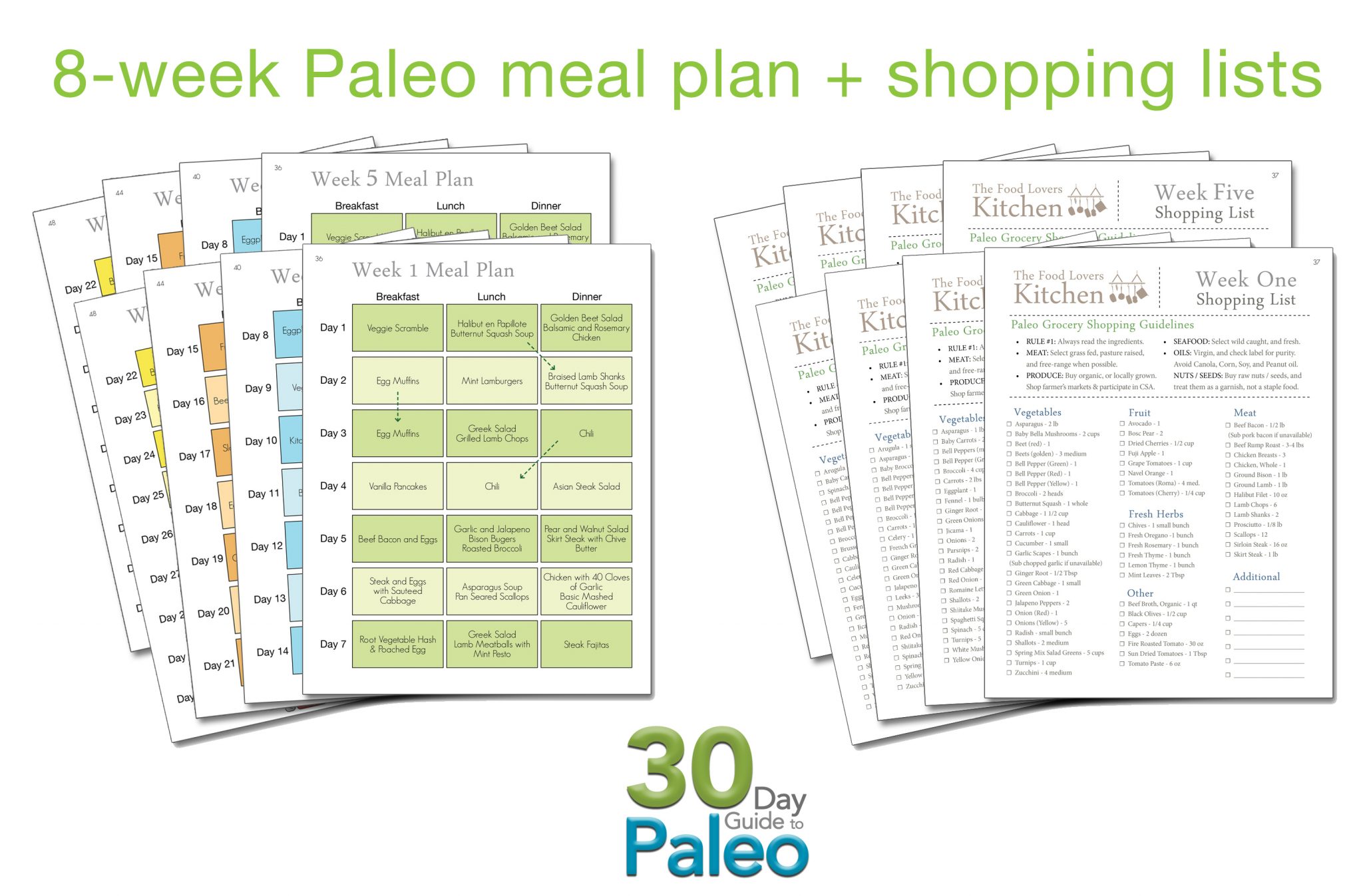Paleo Weekly Meal Plans | Primal Palate | Paleo Recipes