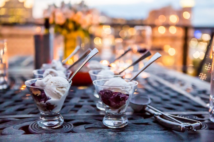 Berry Cobbler with Vanilla Bean Ice Cream