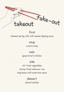 Gather Menu - Take Out Fake-out