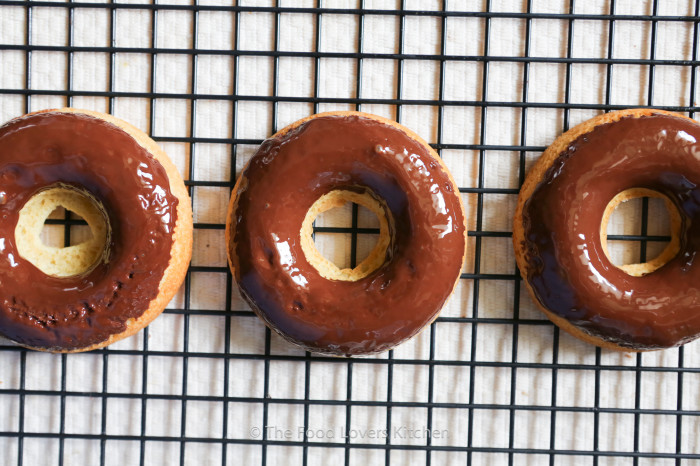 paleo glazed and chocolate donuts