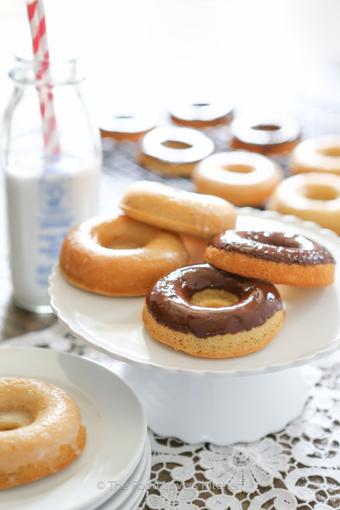 paleo glazed and chocolate donuts