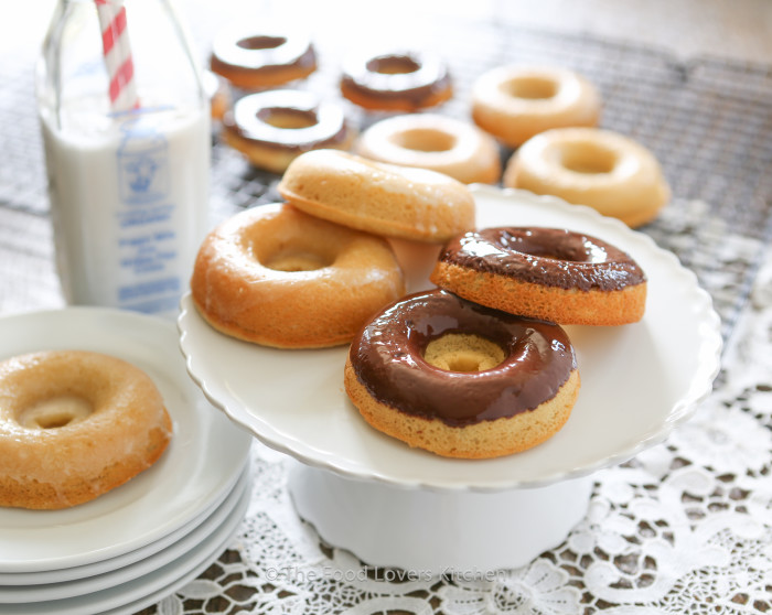 paleo glazed and chocolate donuts