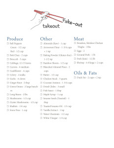 Gather Shopping List