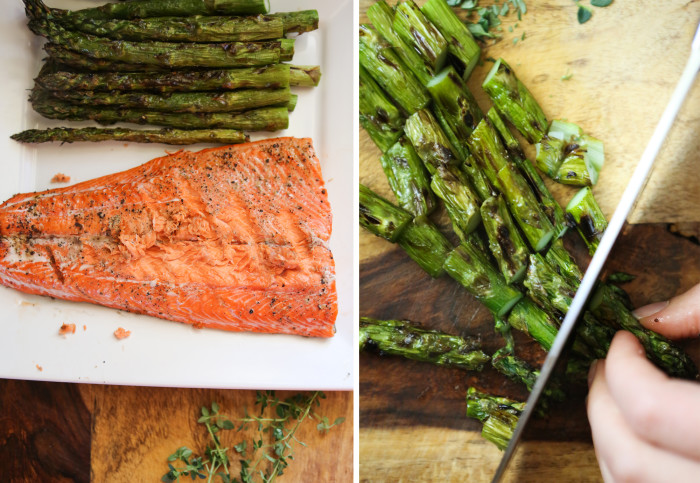 salmon asparagus