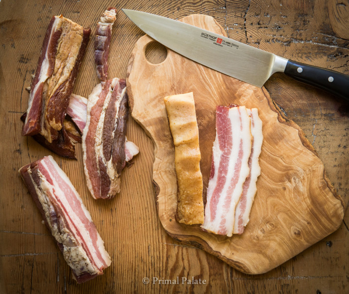 home cured bacon