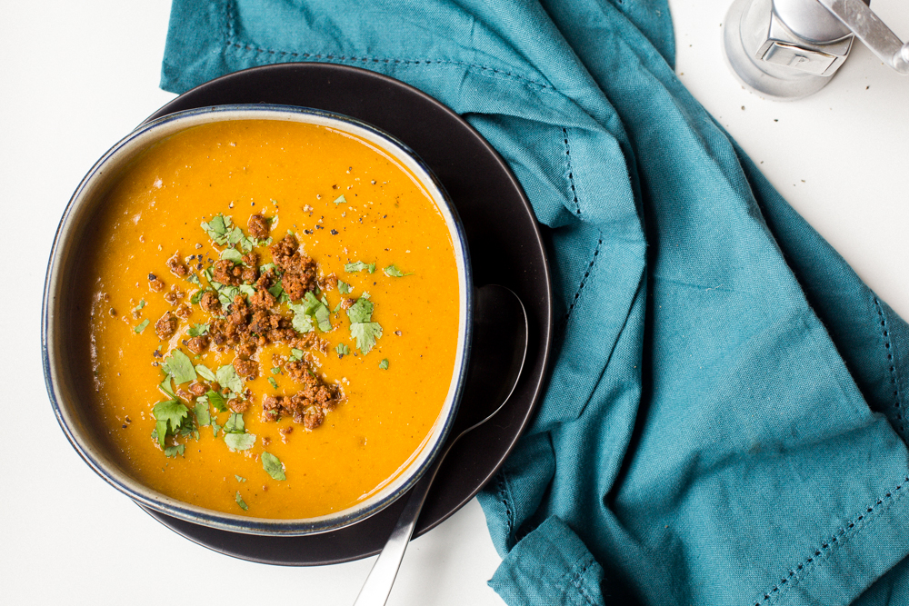 Pumpkin and Chorizo Soup
