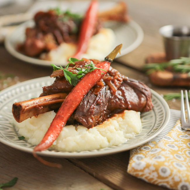 Braised Lamb Shanks with Caramelized Carrots | Primal Palate | Paleo ...