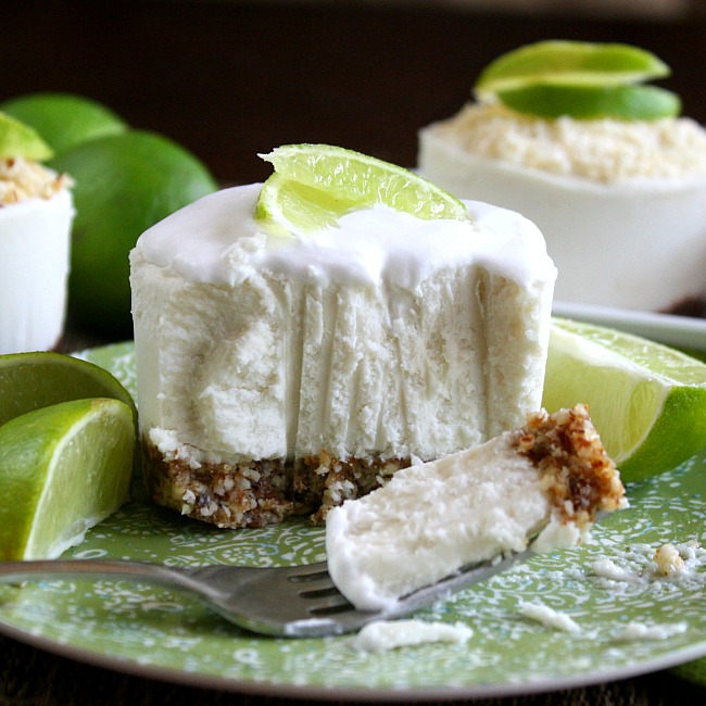 Keylime Cheesecake with Coconut cream frosting