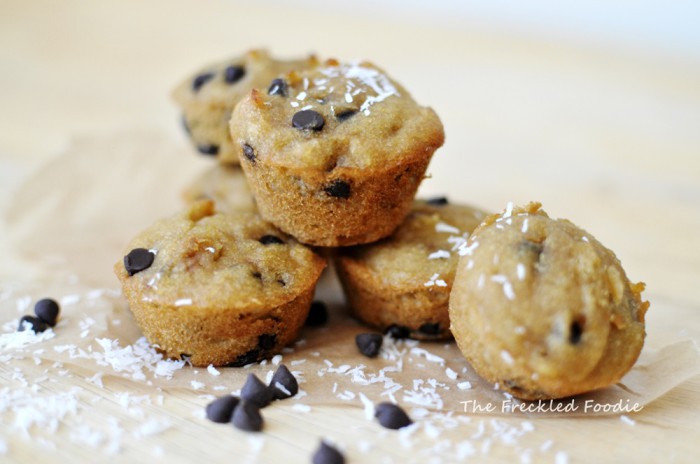 Chocolate chip mini paleo muffins