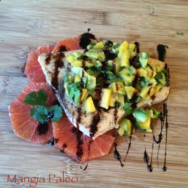 swordfish with mango avocado salsa