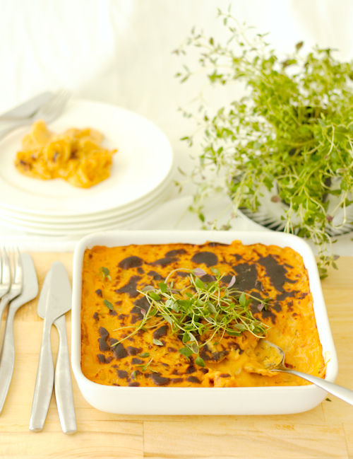 Sweet Potato Daikon Gratin