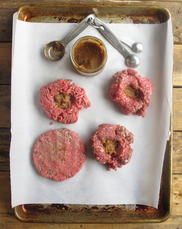 Garlicky Burger Prep