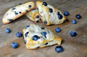 Paleo blueberry scones