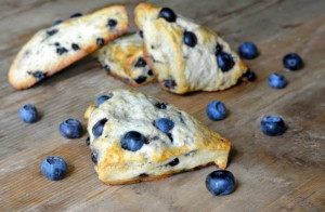 Paleo blueberry scones