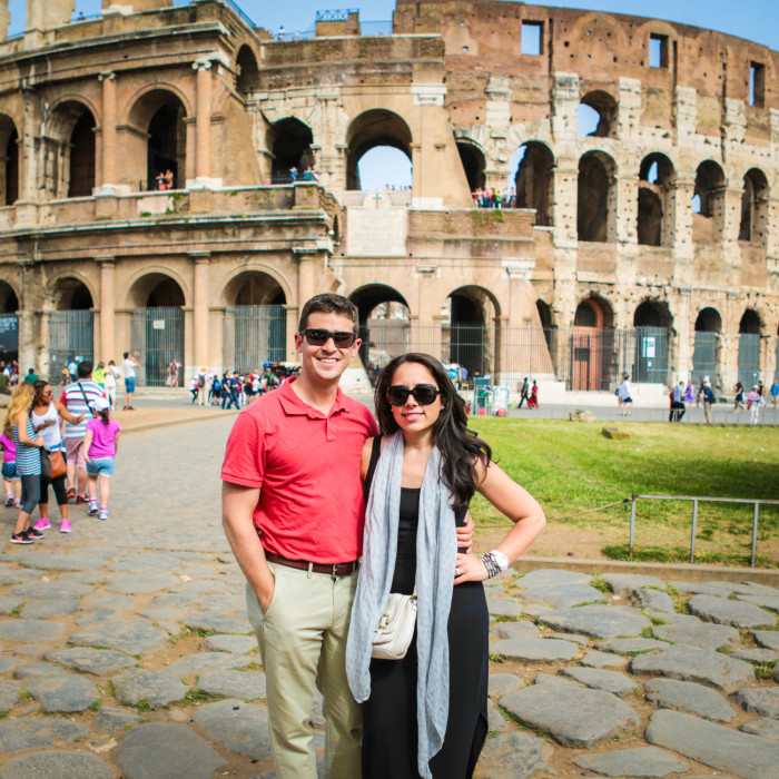 Bill and Hayley at the Colosseum