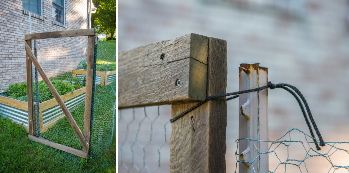 Garden Gate Detail - reclaimed wood