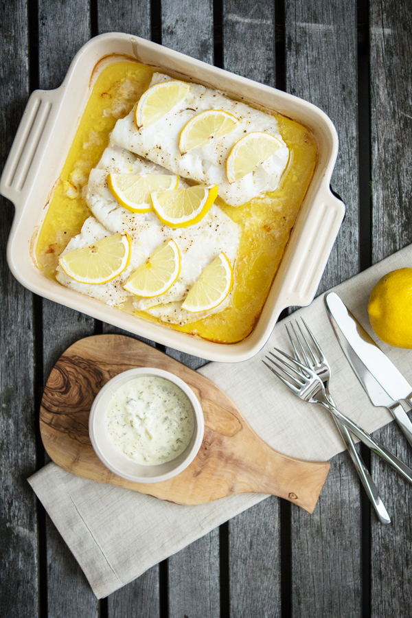Paleo Baked Cod with Lemon