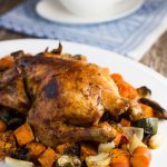 Roast chicken and vegetables