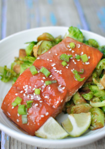 Miso glazed salmon