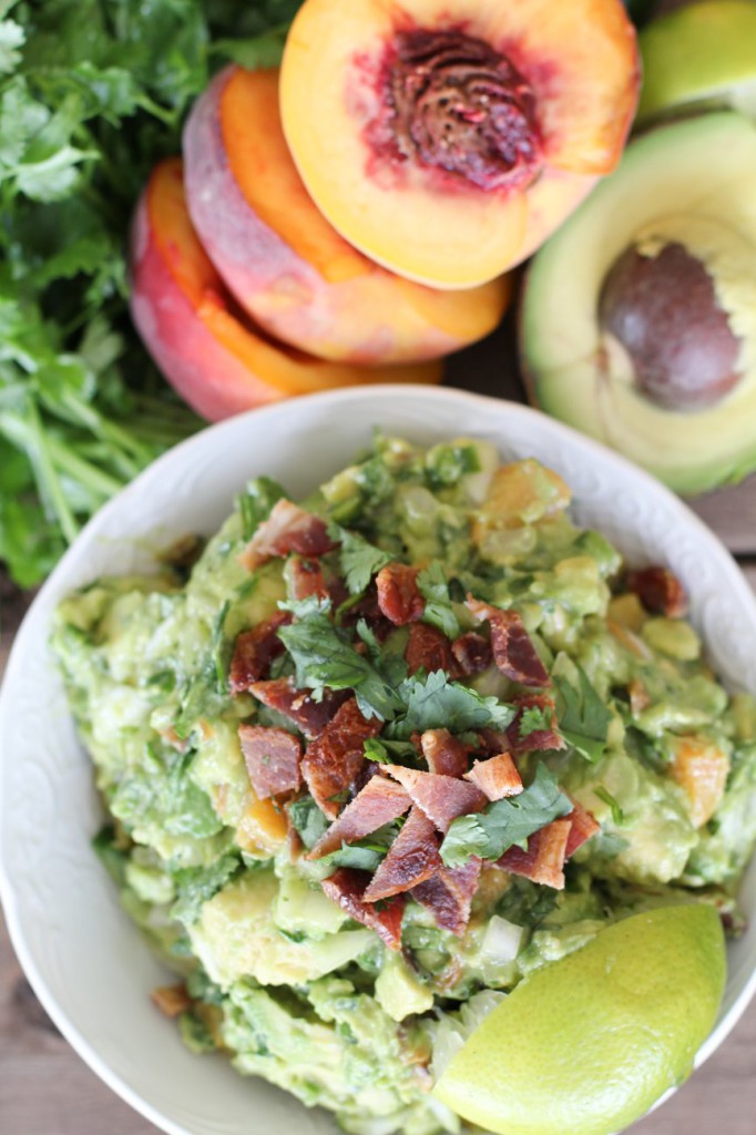 Peach Bacon Guacamole