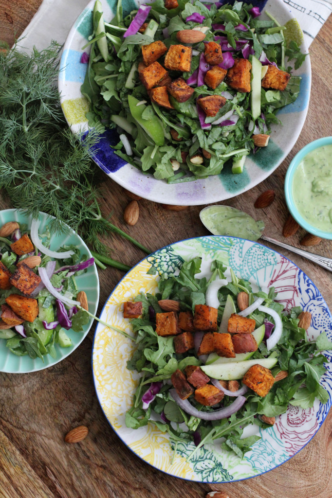 Creamy Kale and Arugula Salad 1