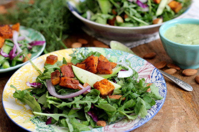 Creamy Kale and Arugula Salad 4