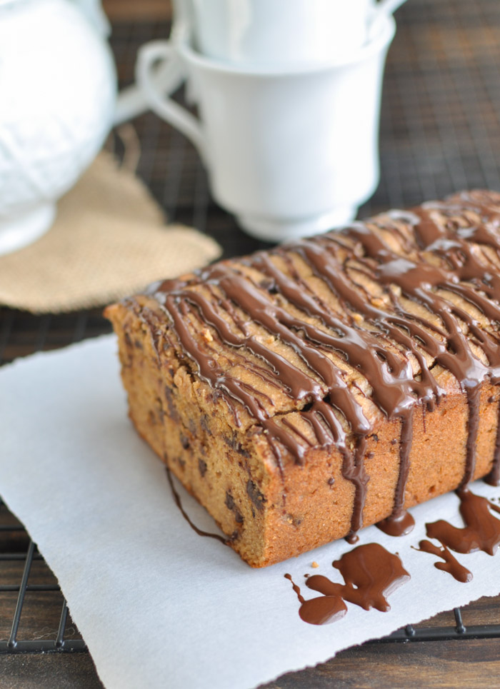 Almond butter chocolate chip bread