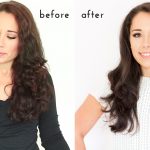 Before and after henna hair treatment