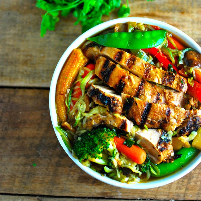 Chicken with Zucchini Ramen Noodles