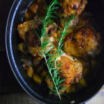 roasted chicken with apples
