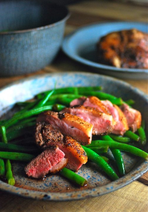 Seared Duck Breast with Balsamic Green Beans | Primal Palate | Paleo Recipes-image