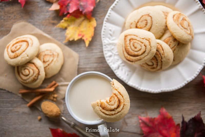 paleo cinnamon swirl cookies - primal palate -6