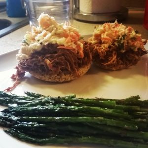 Paleo bbq pork sandwiches