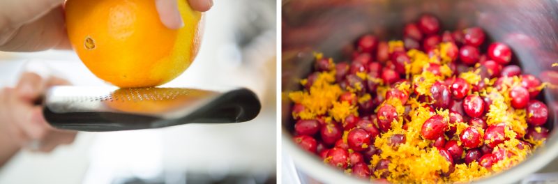 Orange Zest and Cranberries