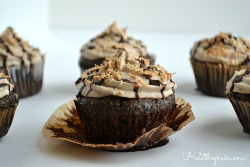 Samoa Cupcakes