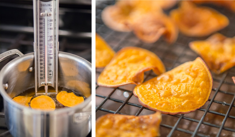 fried sweet potato chips