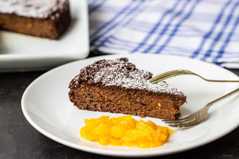 paleo flourless chocolate orange cake-9