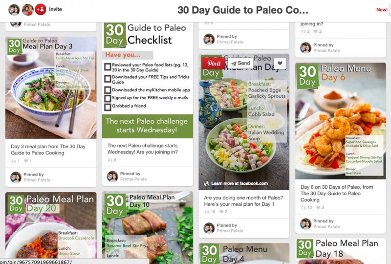 30 Day Guide Pin Board