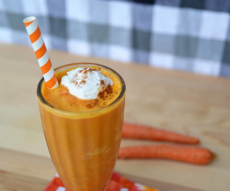 Carrot Cake Smoothie with Coconut Whipped Cream