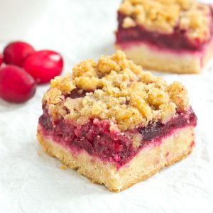 Grain Free Cranberry Bars